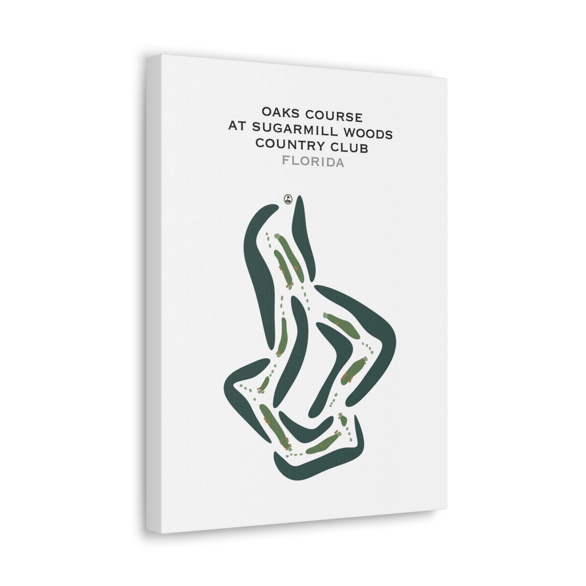 Oak Course at Sugarmill Woods Country Club, Florida - Printed Golf Courses