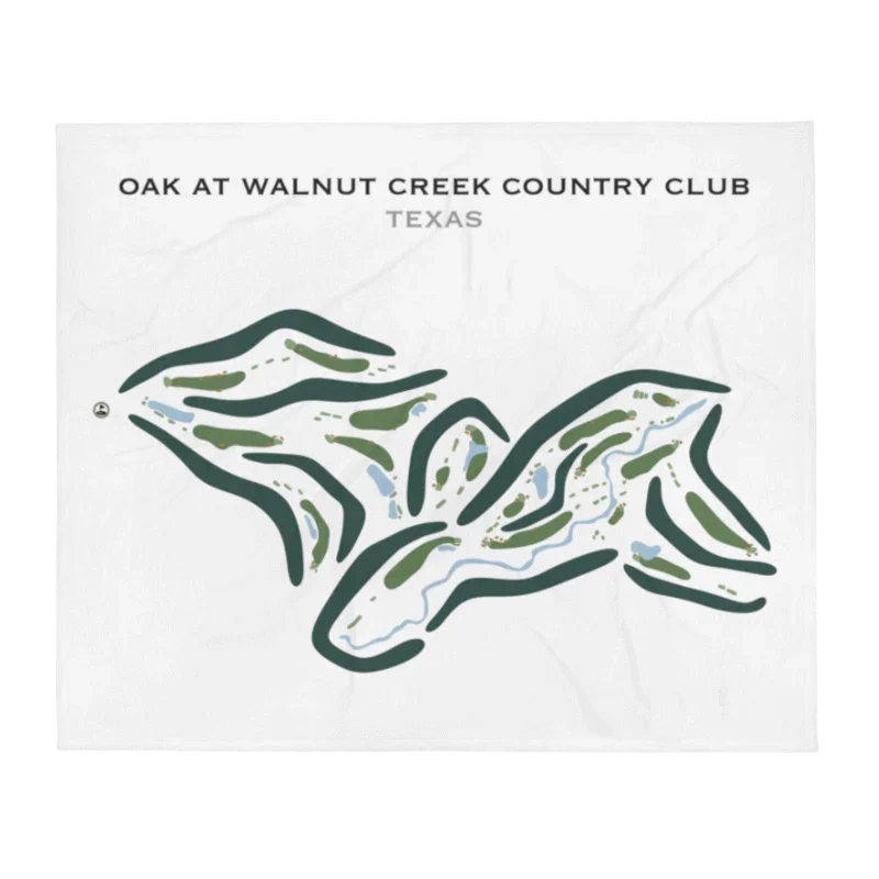 Oak at Walnut Creek Country Club, Texas - Printed Golf Courses