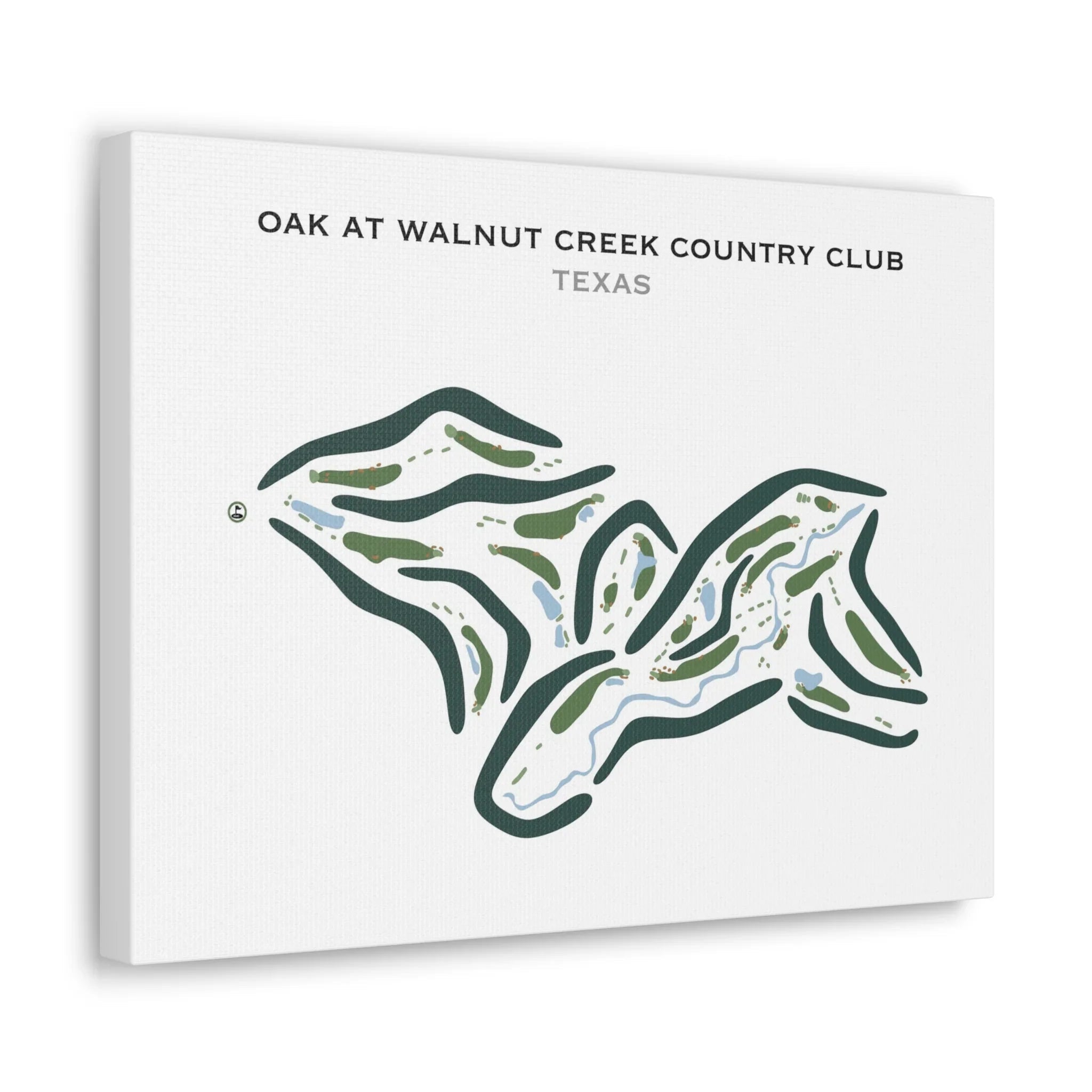 Oak at Walnut Creek Country Club, Texas - Printed Golf Courses