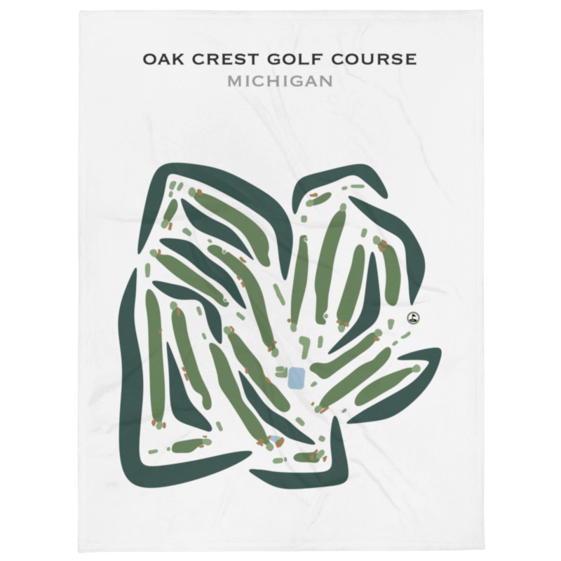 Oak Crest Golf Course, Michigan - Printed Golf Courses