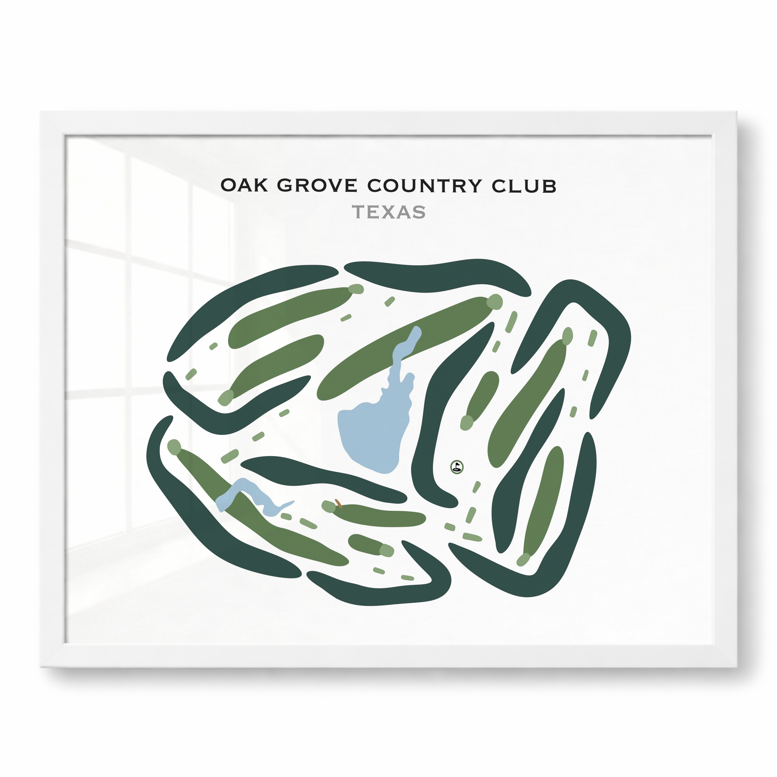 Oak Grove Country Club, Texas - Printed Golf Courses