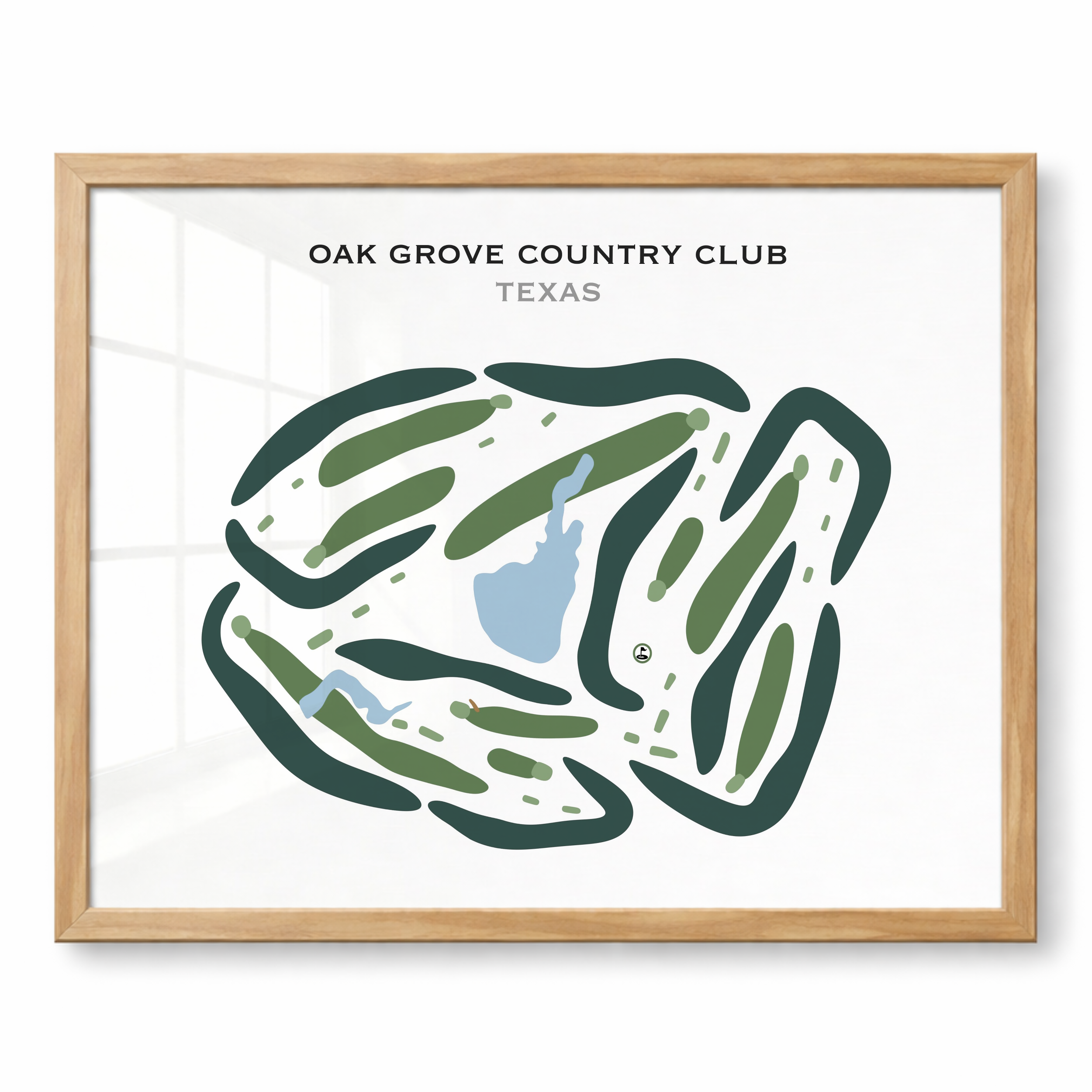 Oak Grove Country Club, Texas - Printed Golf Courses