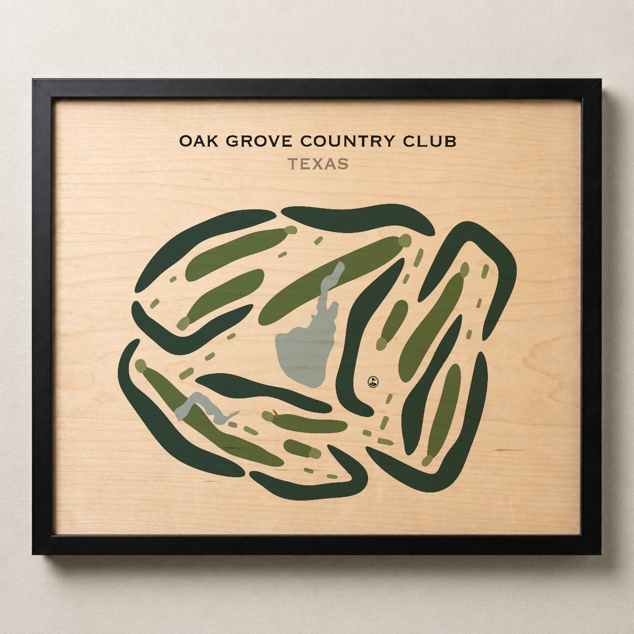 Oak Grove Country Club, Texas - Printed Golf Courses