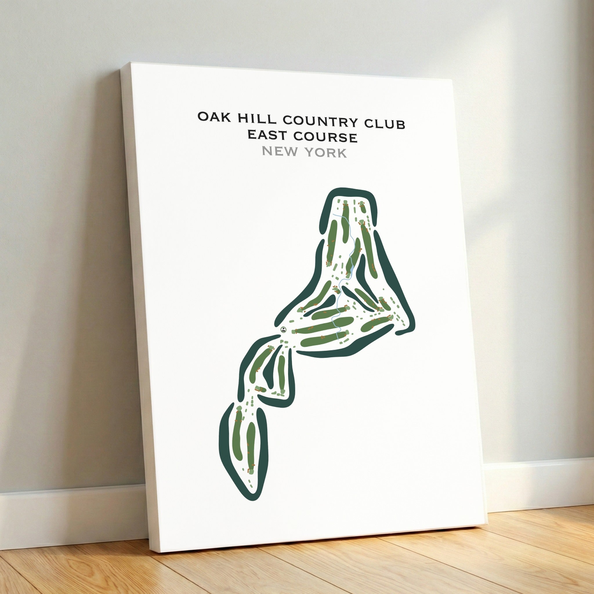 Oak Hill Country Club East Course, New York - Printed Golf Courses