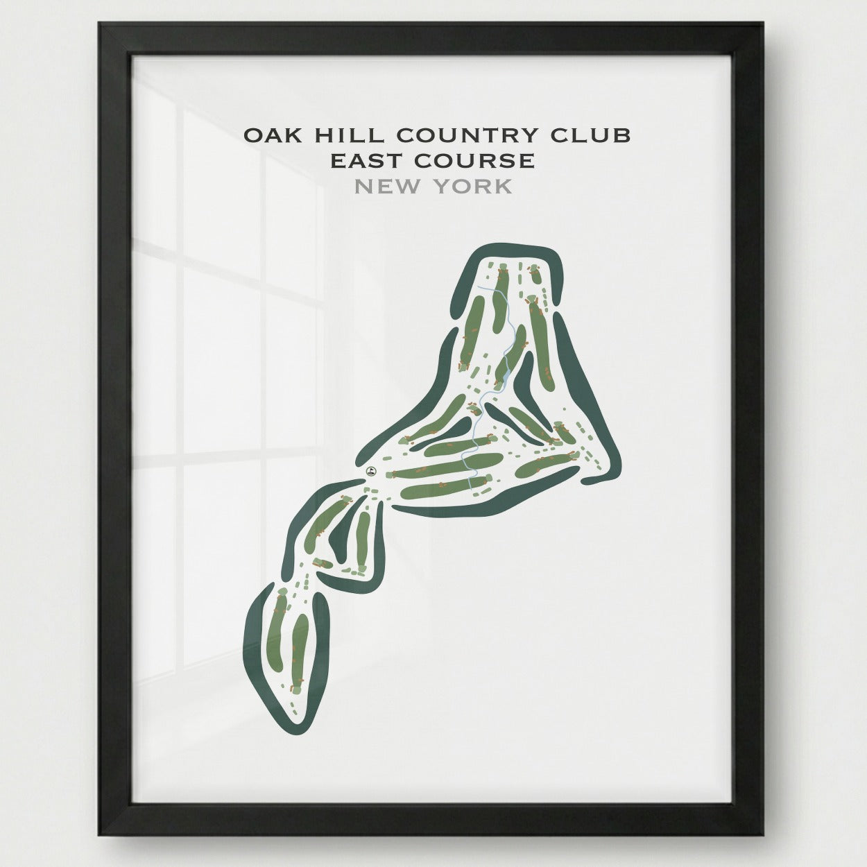 Oak Hill Country Club East Course, New York - Printed Golf Courses