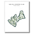 Oak Hill Country Club, New York - Printed Golf Course