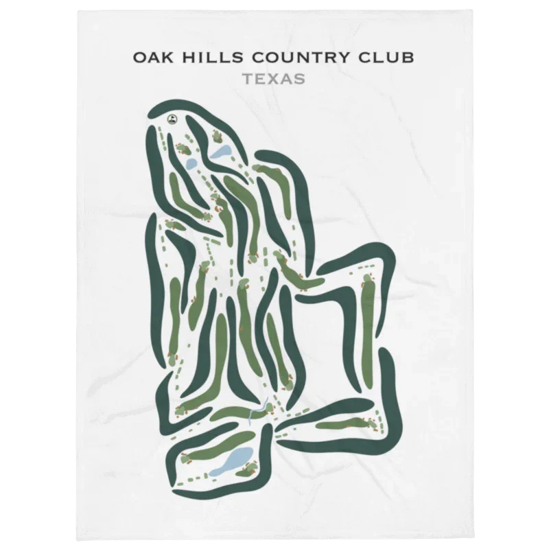 Oak Hills Country Club, Texas - Printed Golf Courses