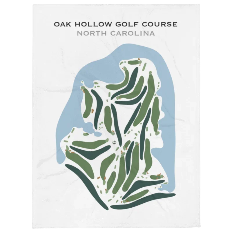 Oak Hollow Golf Course, North Carolina - Printed Golf Course