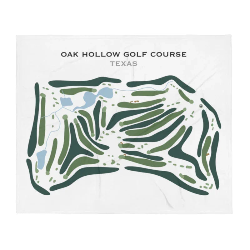 Oak Hollow Golf Course, Texas - Printed Golf Course