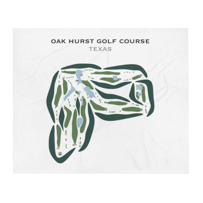 Oak Hurst Golf Course, Texas - Printed Golf Courses