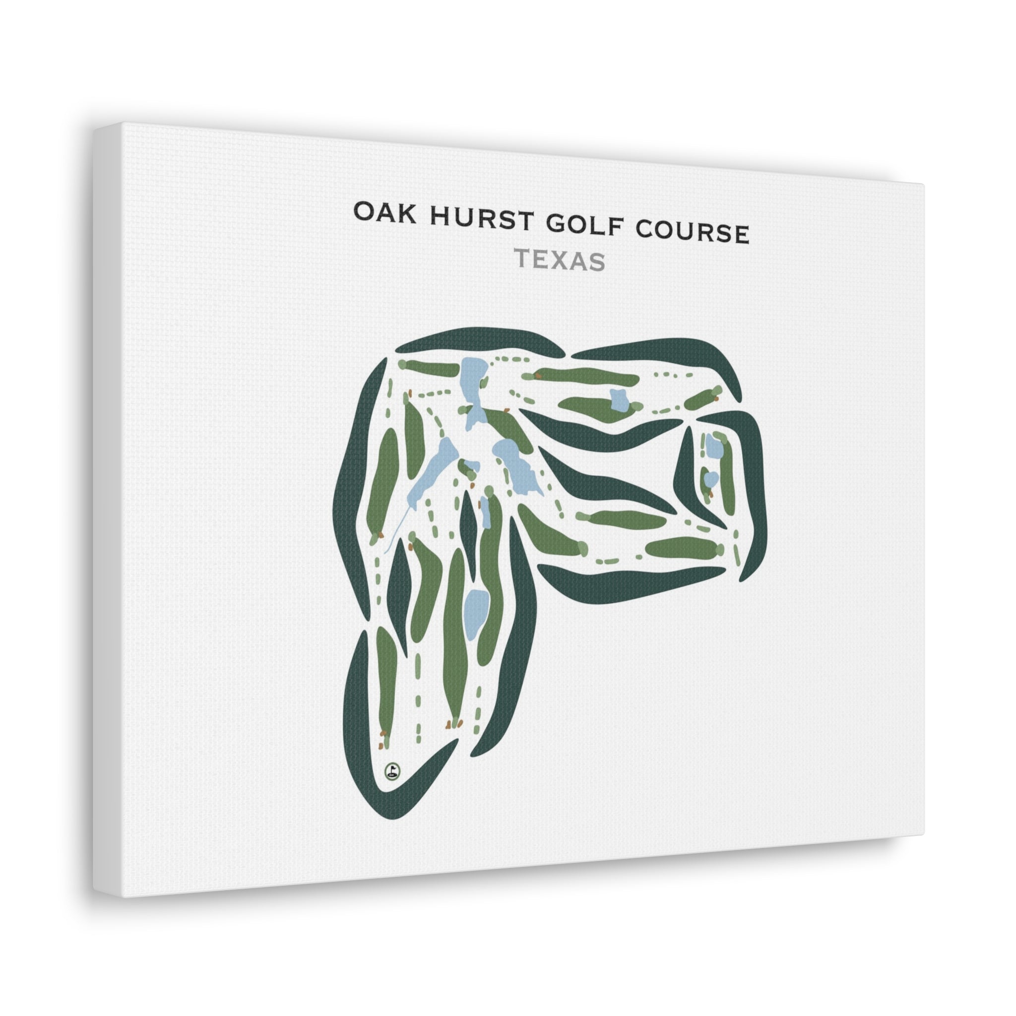 Oak Hurst Golf Course, Texas - Printed Golf Courses