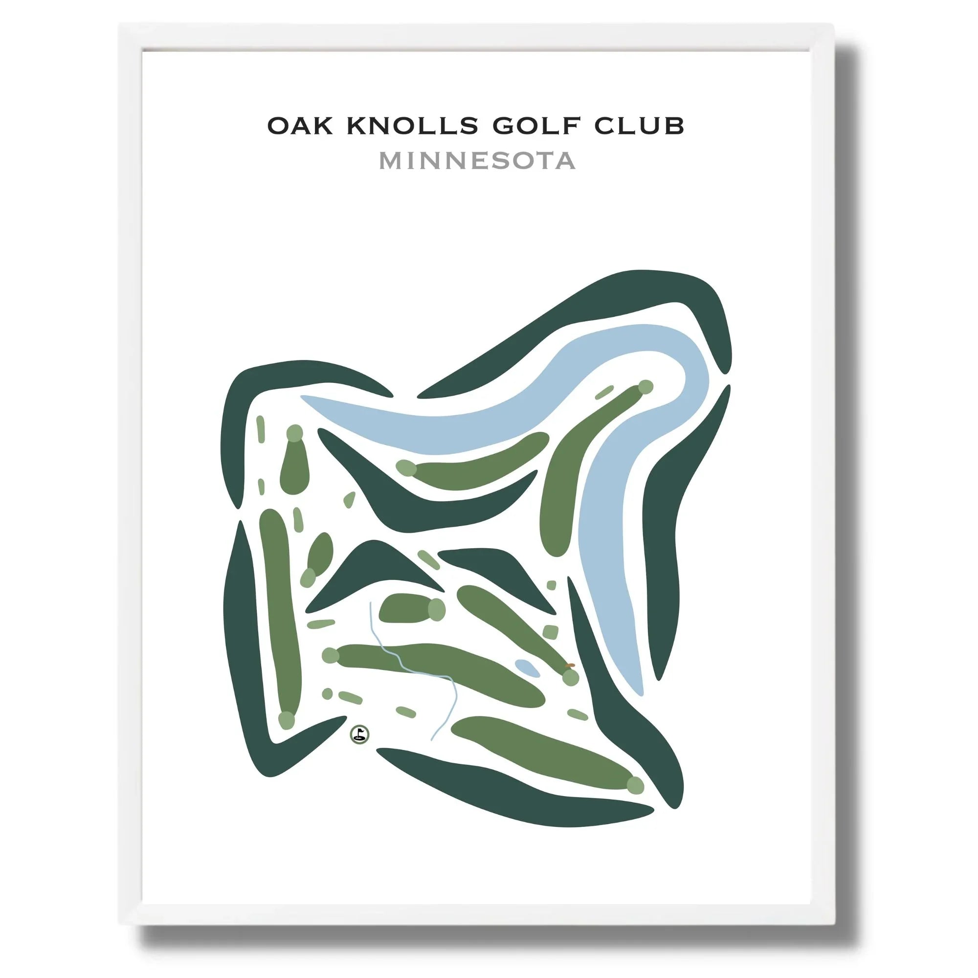 Oak Knolls Golf Club, Minnesota - Printed Golf Courses