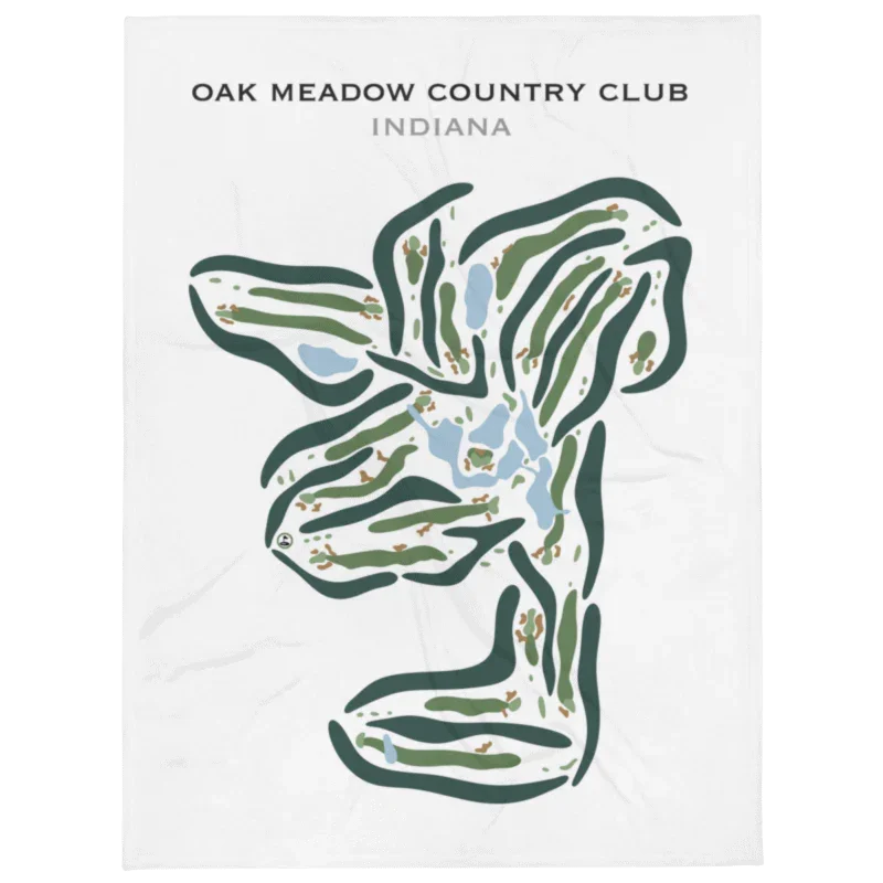 Oak Meadow Country Club, Indiana - Printed Golf Courses
