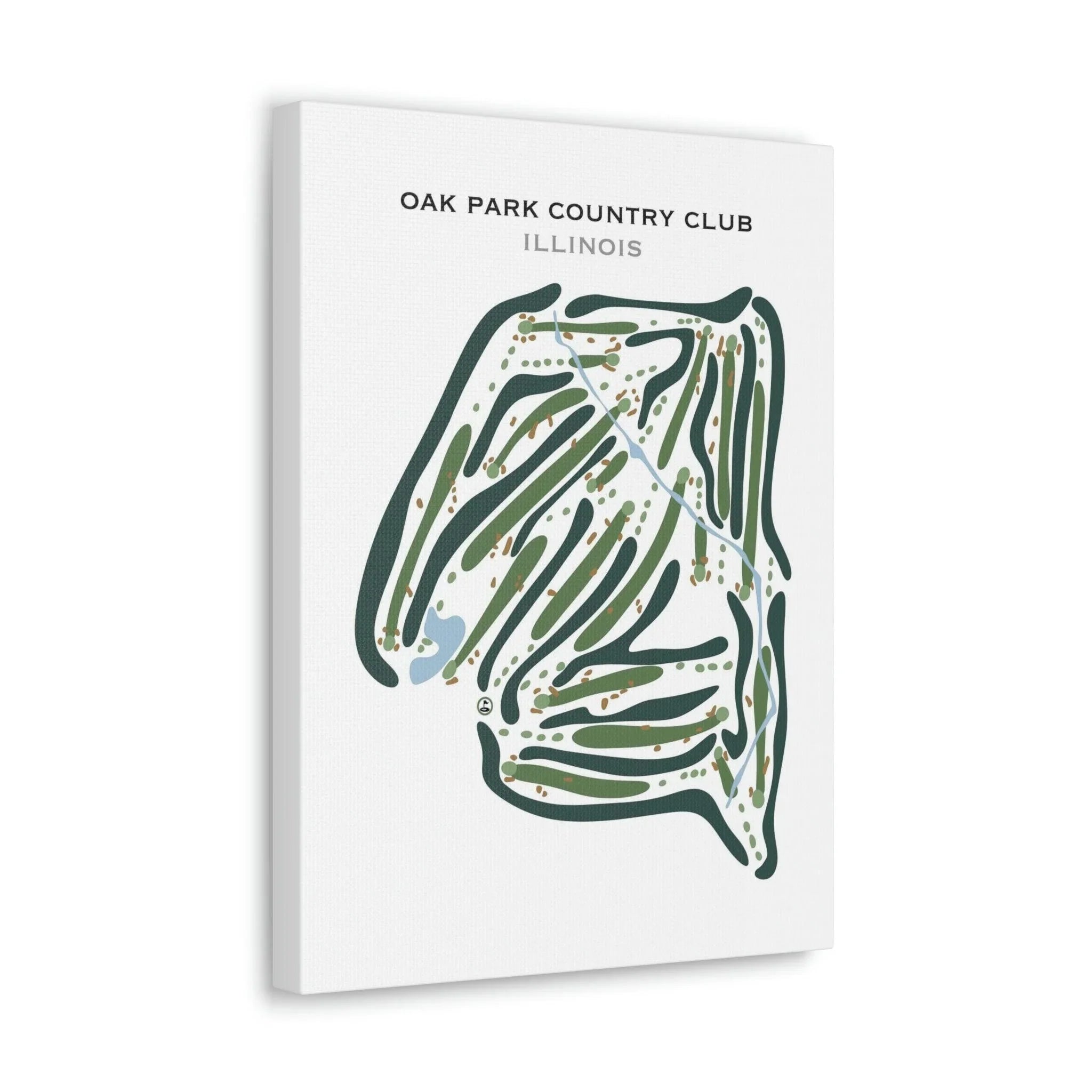 Oak Park Country Club, Illinois - Printed Golf Courses