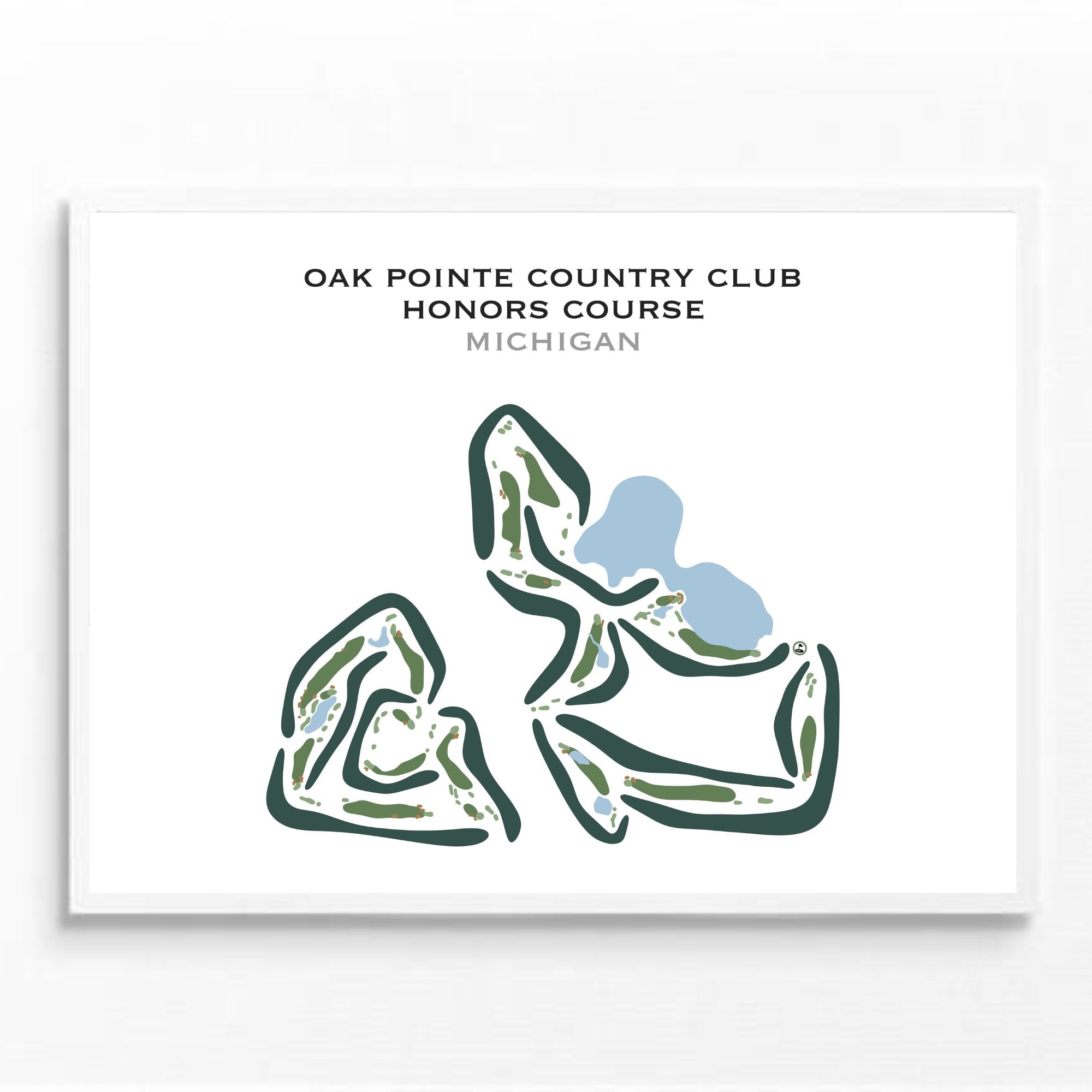 Oak Pointe Country Club - Honors Course, Michigan - Printed Golf Courses
