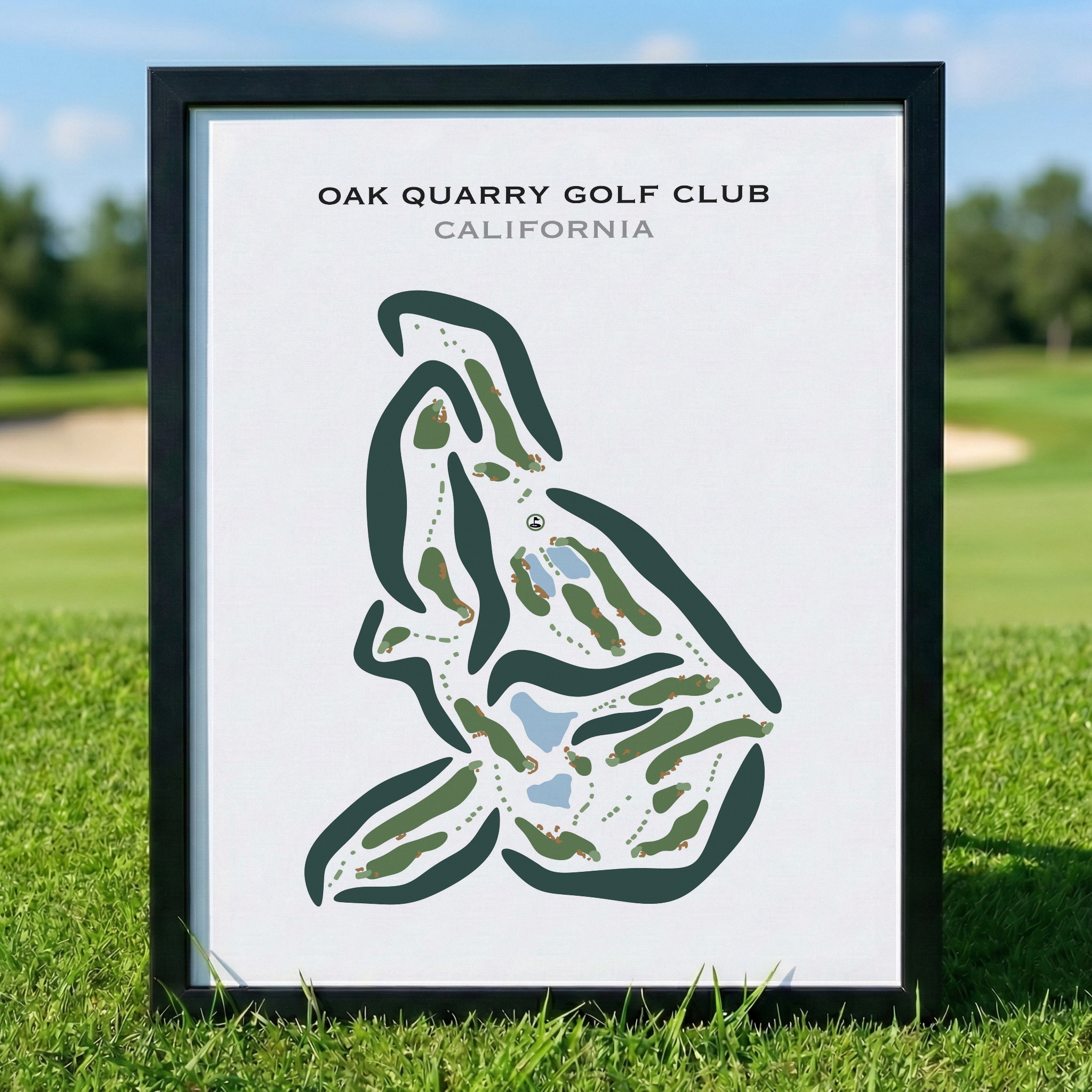 Oak Quarry Golf Club, California - Printed Golf Courses