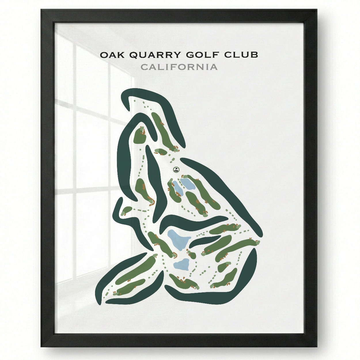 Oak Quarry Golf Club, California - Printed Golf Courses