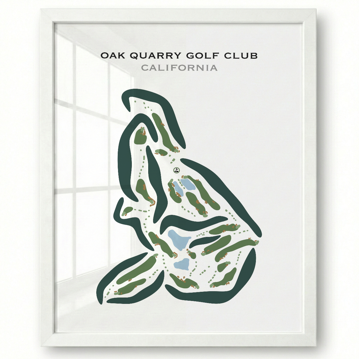 Oak Quarry Golf Club, California - Printed Golf Courses