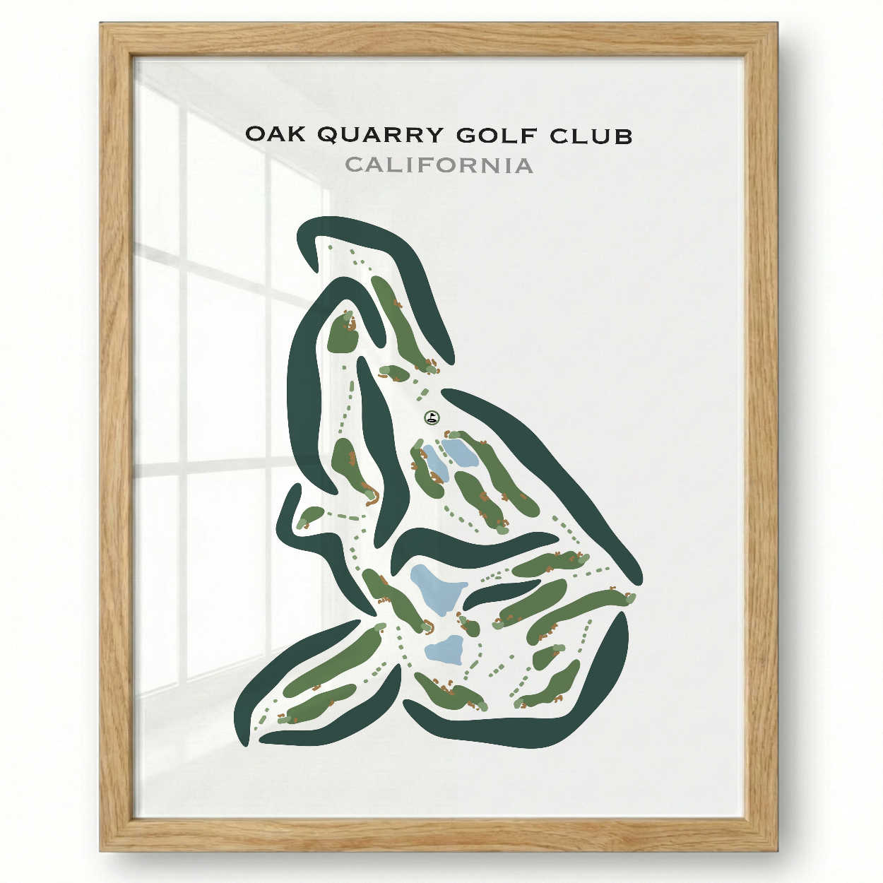 Oak Quarry Golf Club, California - Printed Golf Courses