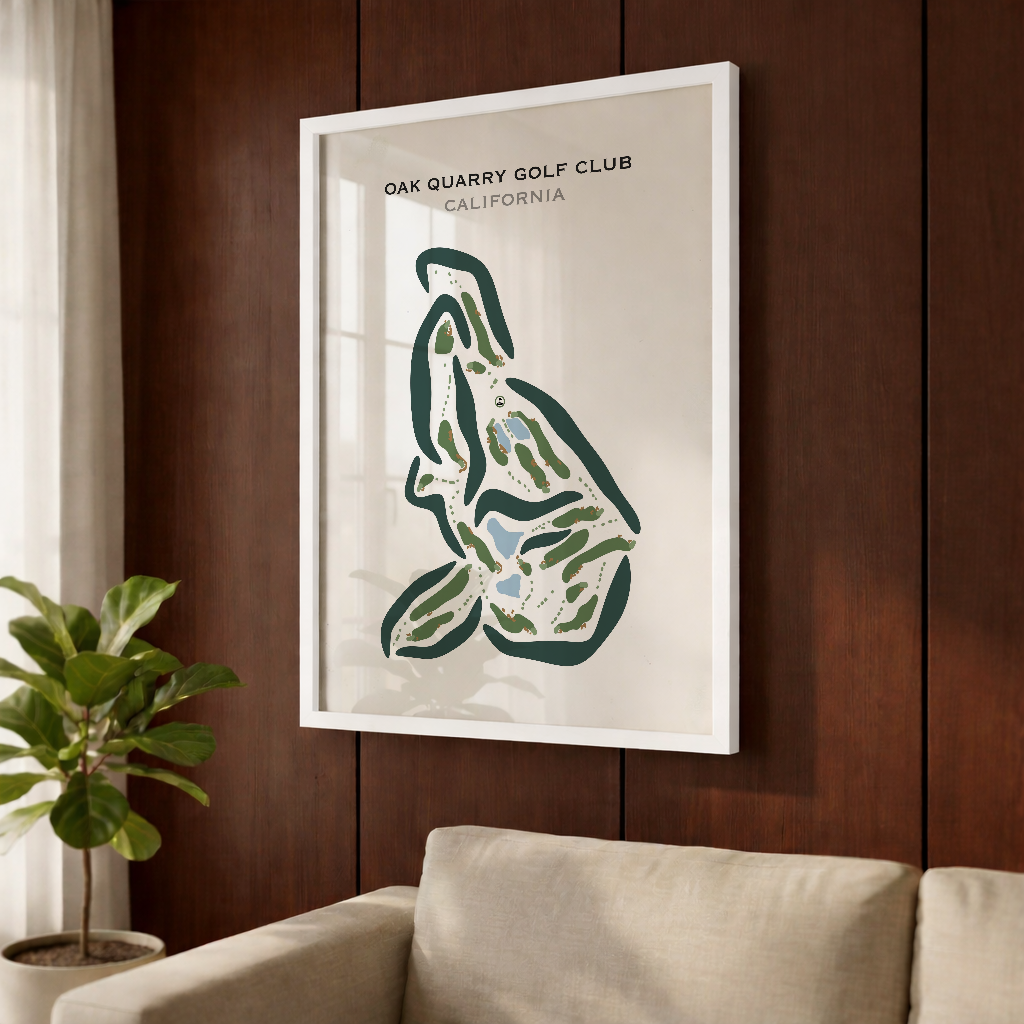 Oak Quarry Golf Club, California - Printed Golf Courses