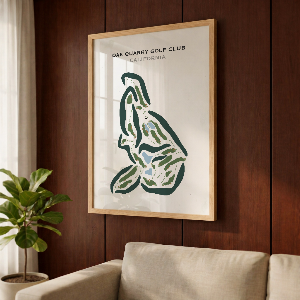 Oak Quarry Golf Club, California - Printed Golf Courses