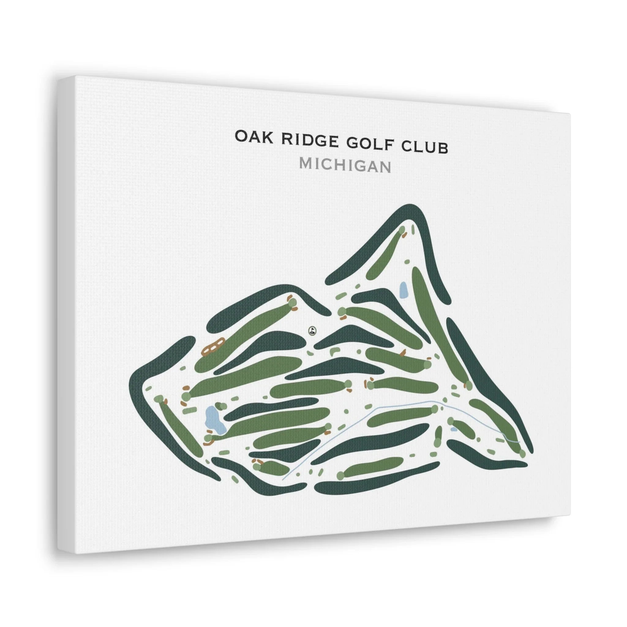 Oak Ridge Golf Club, Michigan - Printed Golf Course