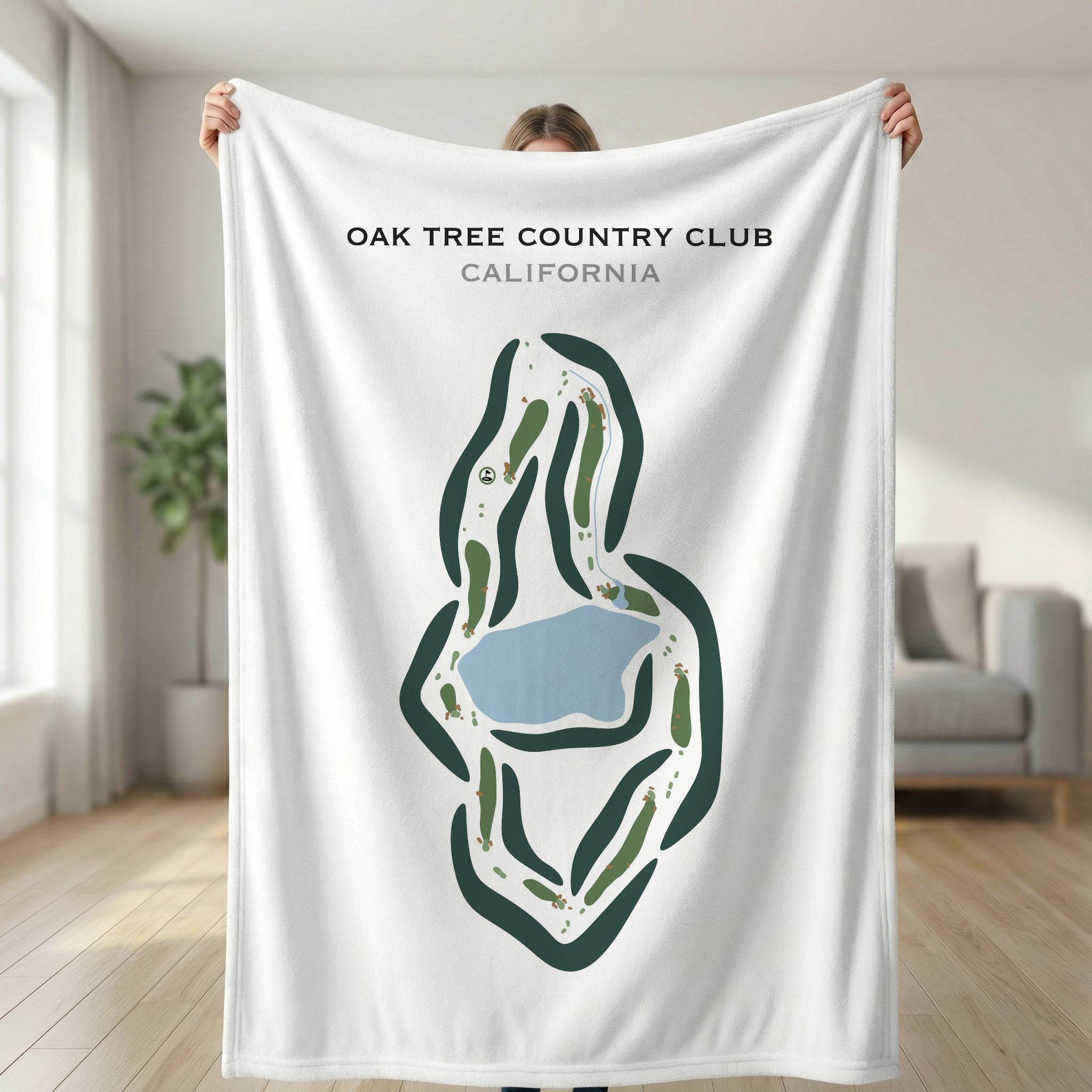 Oak Tree Country Club, California - Printed Golf Courses