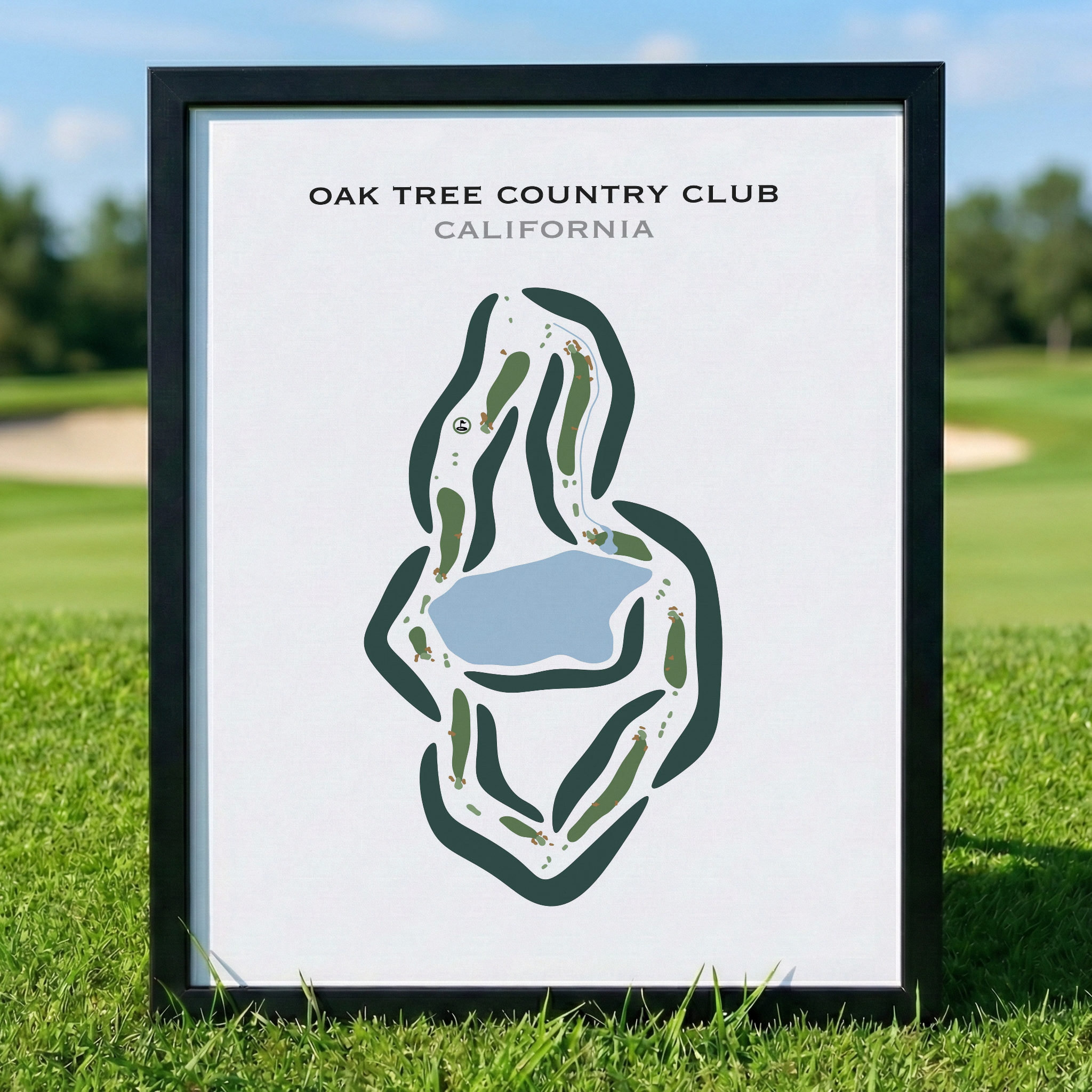 Oak Tree Country Club, California - Printed Golf Courses