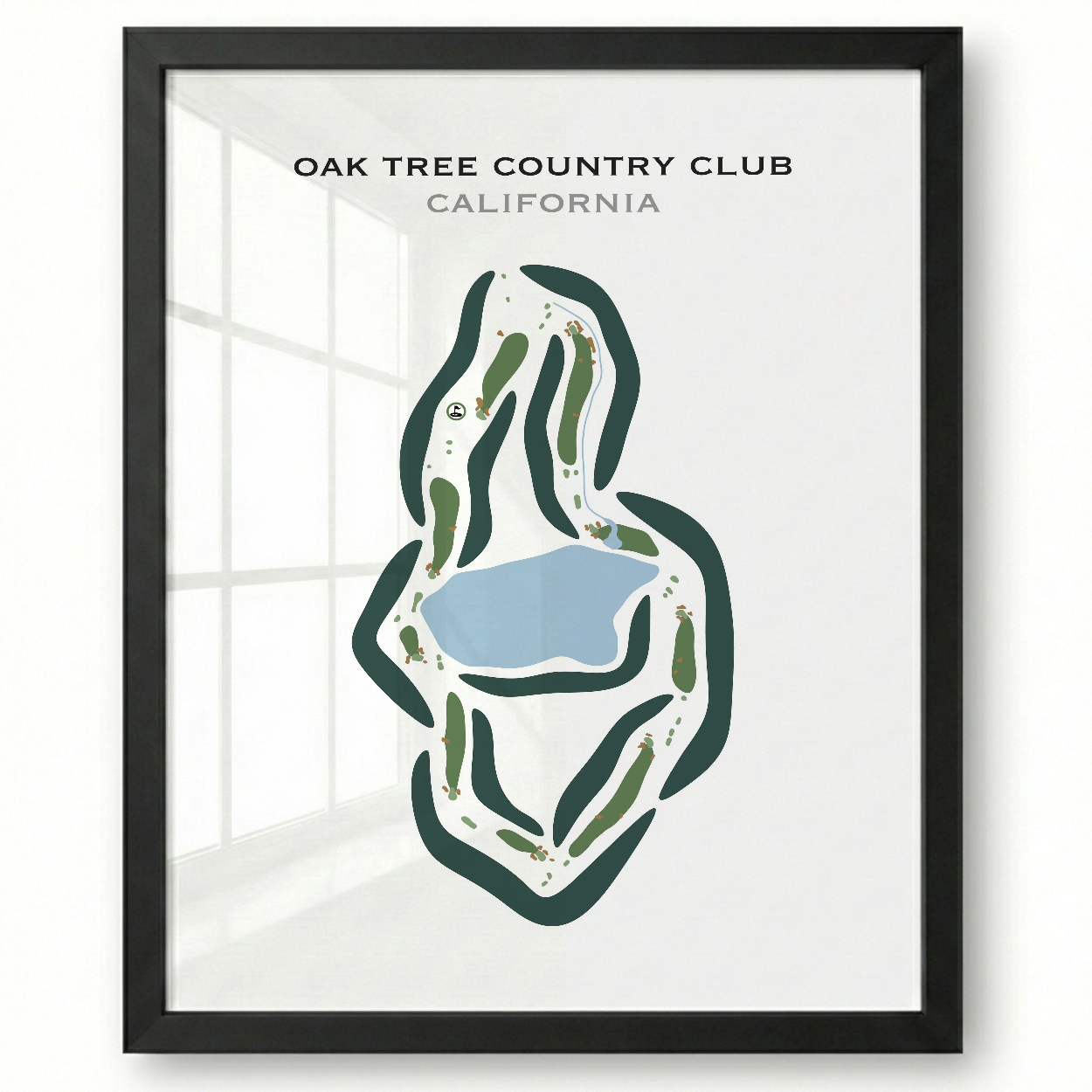 Oak Tree Country Club, California - Printed Golf Courses