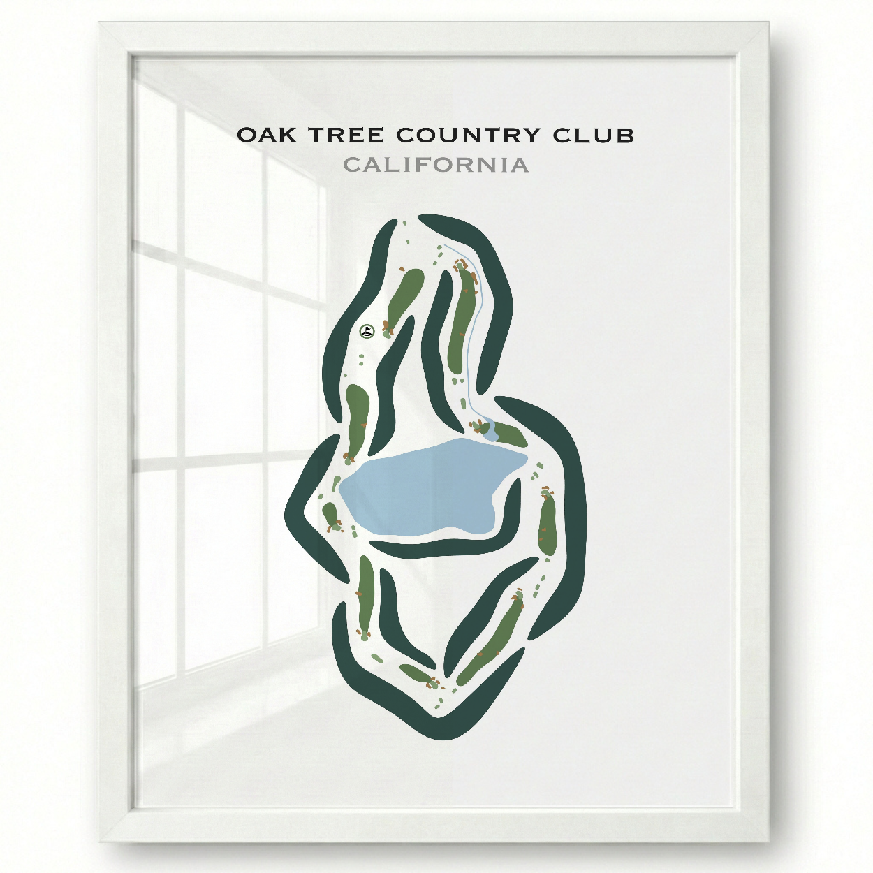Oak Tree Country Club, California - Printed Golf Courses