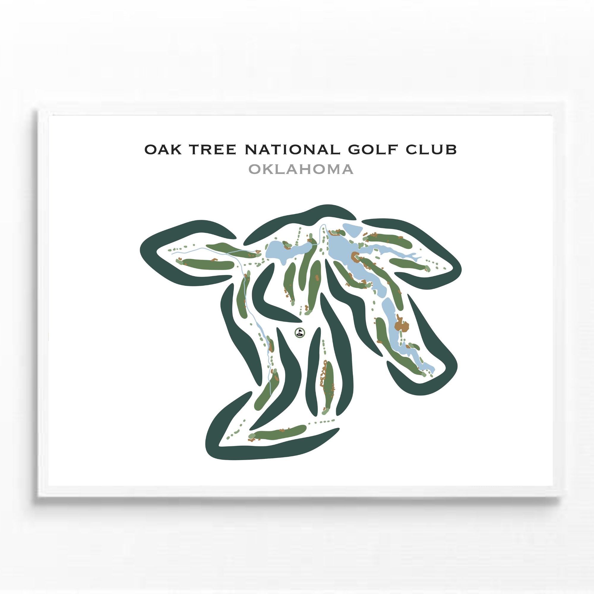 Oak Tree National Golf Club, Oklahoma - Printed Golf Courses
