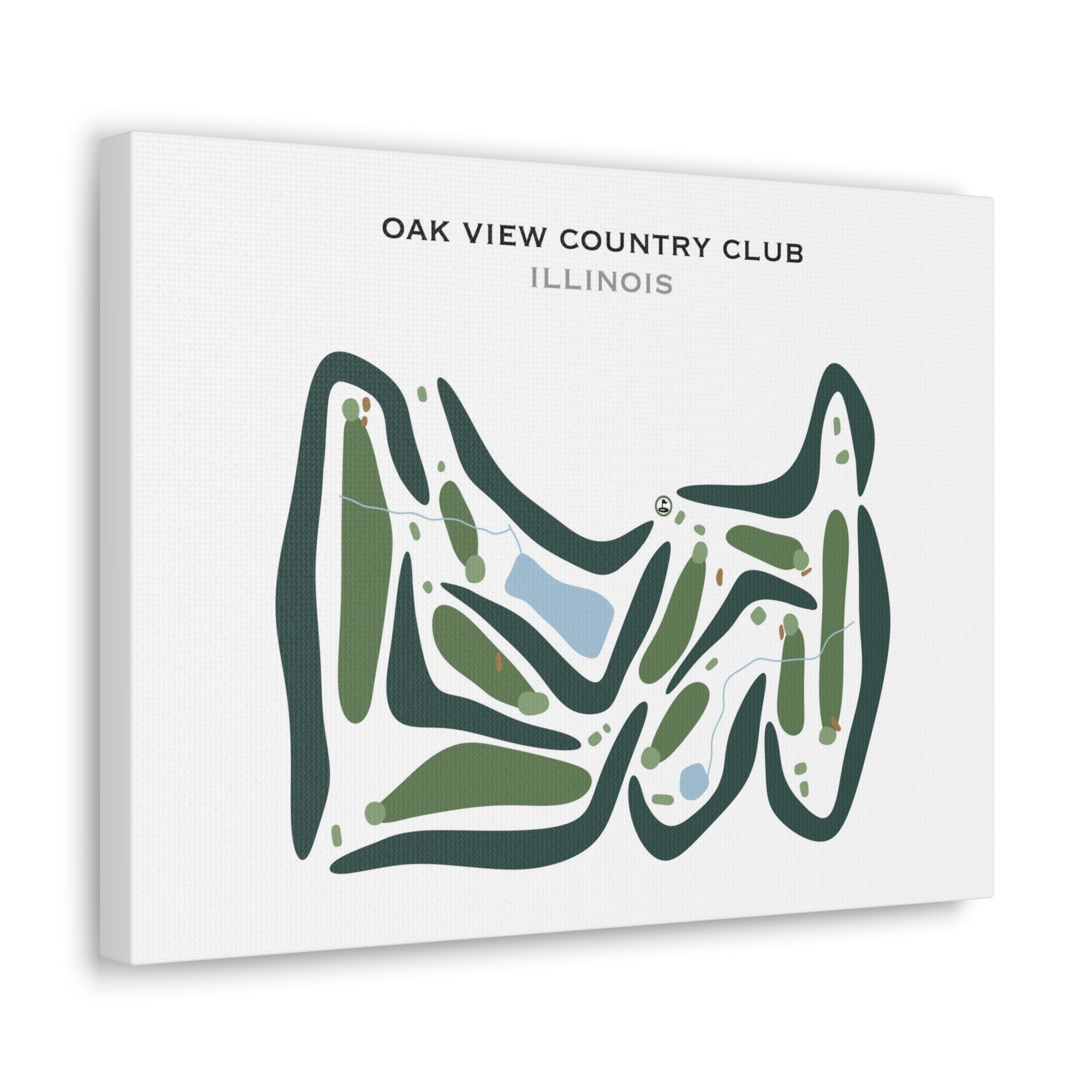 Oak View Country Club, Illinois - Printed Golf Courses