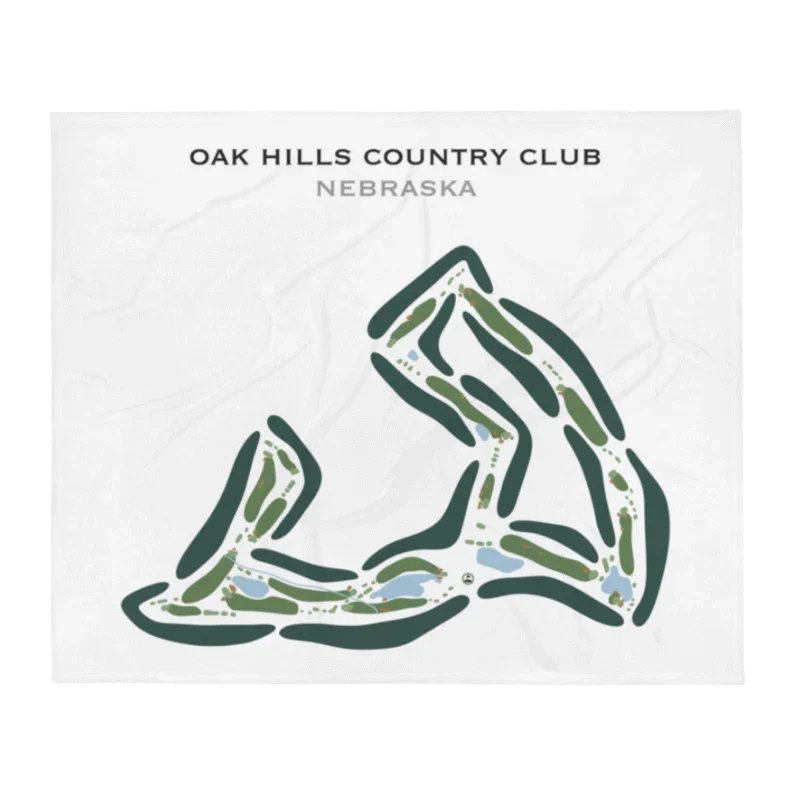 Oak Hills Country Club, Nebraska - Printed Golf Courses