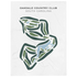 Oakdale Country Club, South Carolina - Printed Golf Courses
