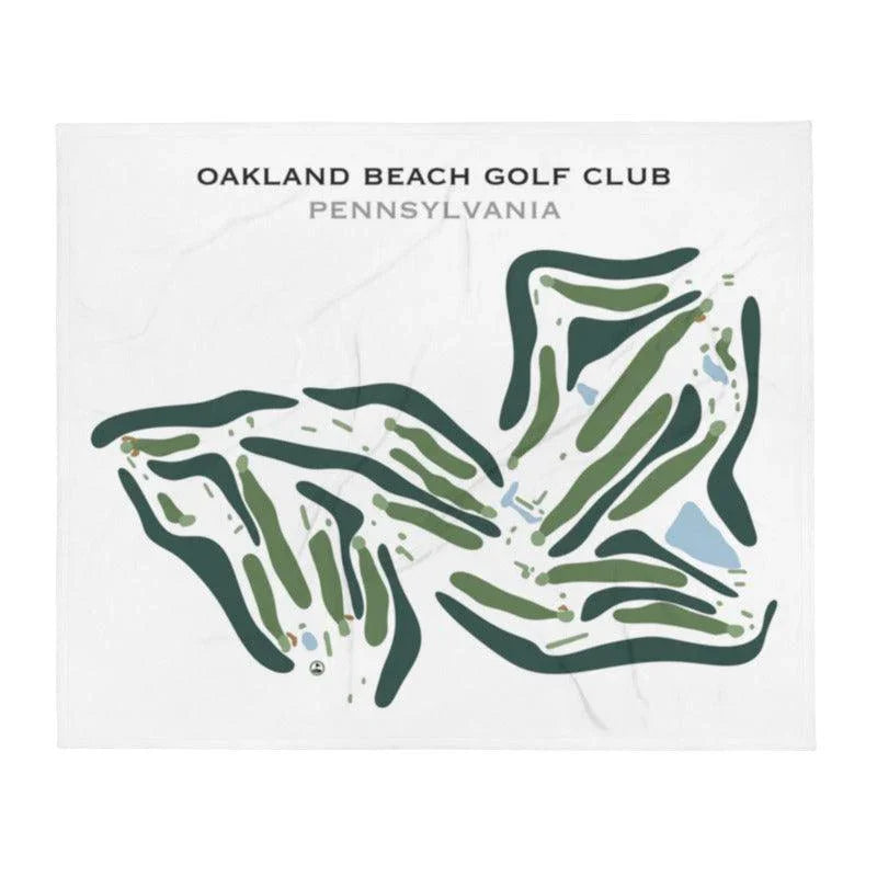 Oakland Beach Golf Club, Pennsylvania - Printed Golf Course