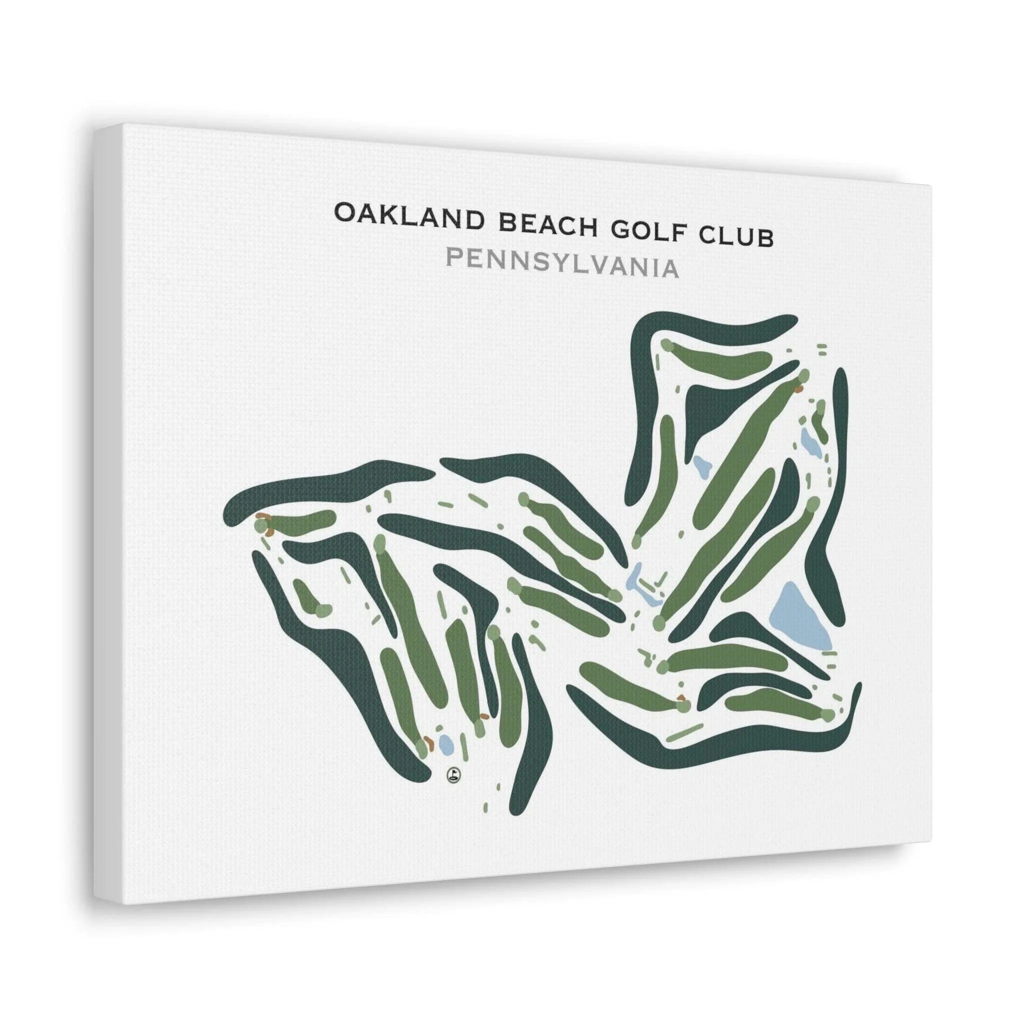 Oakland Beach Golf Club, Pennsylvania - Printed Golf Course