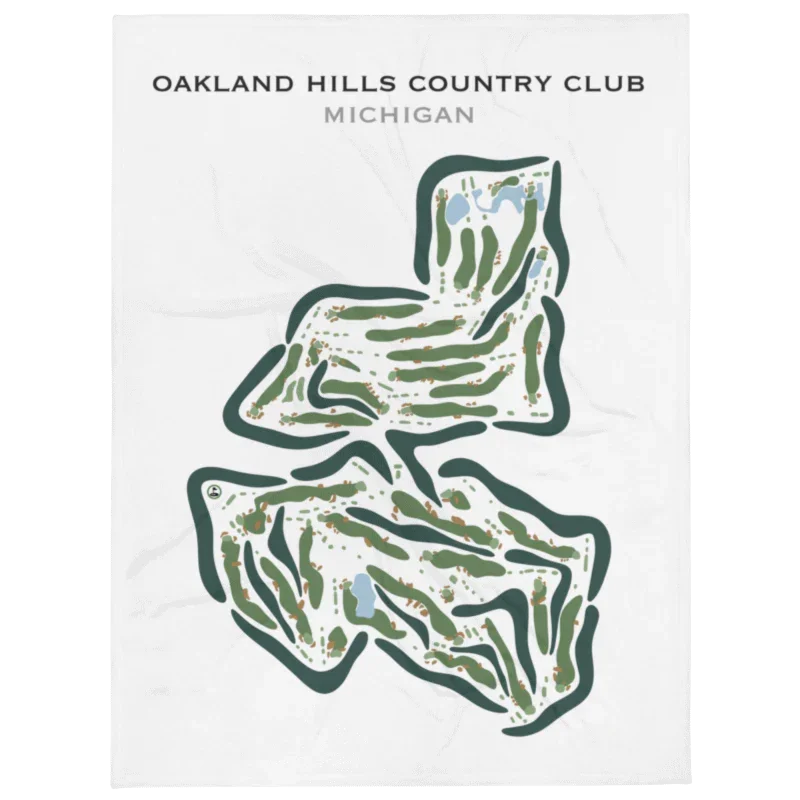 Oakland Hills Country Club, Michigan - Printed Golf Courses