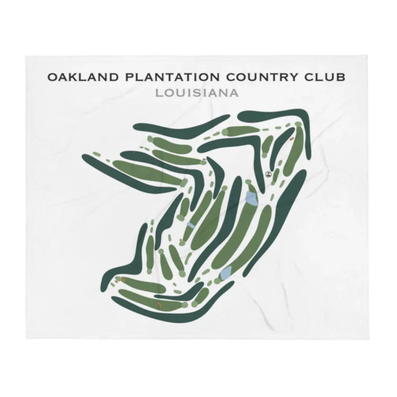 Oakland Plantation Country Club, Louisiana - Printed Golf Course