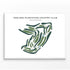 Oakland Plantation Country Club, Louisiana - Printed Golf Course