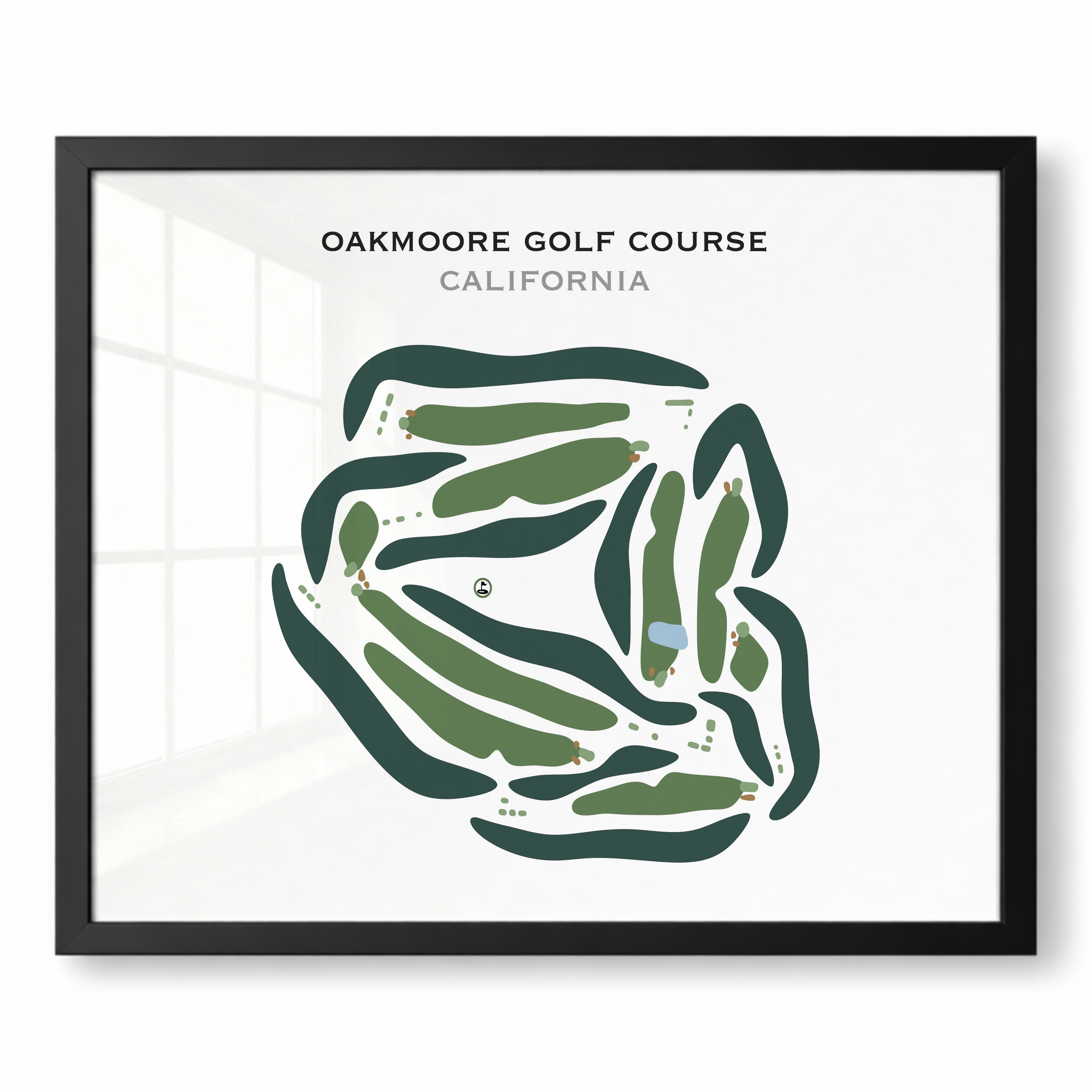 Oakmoore Golf Course, California - Printed Golf Courses