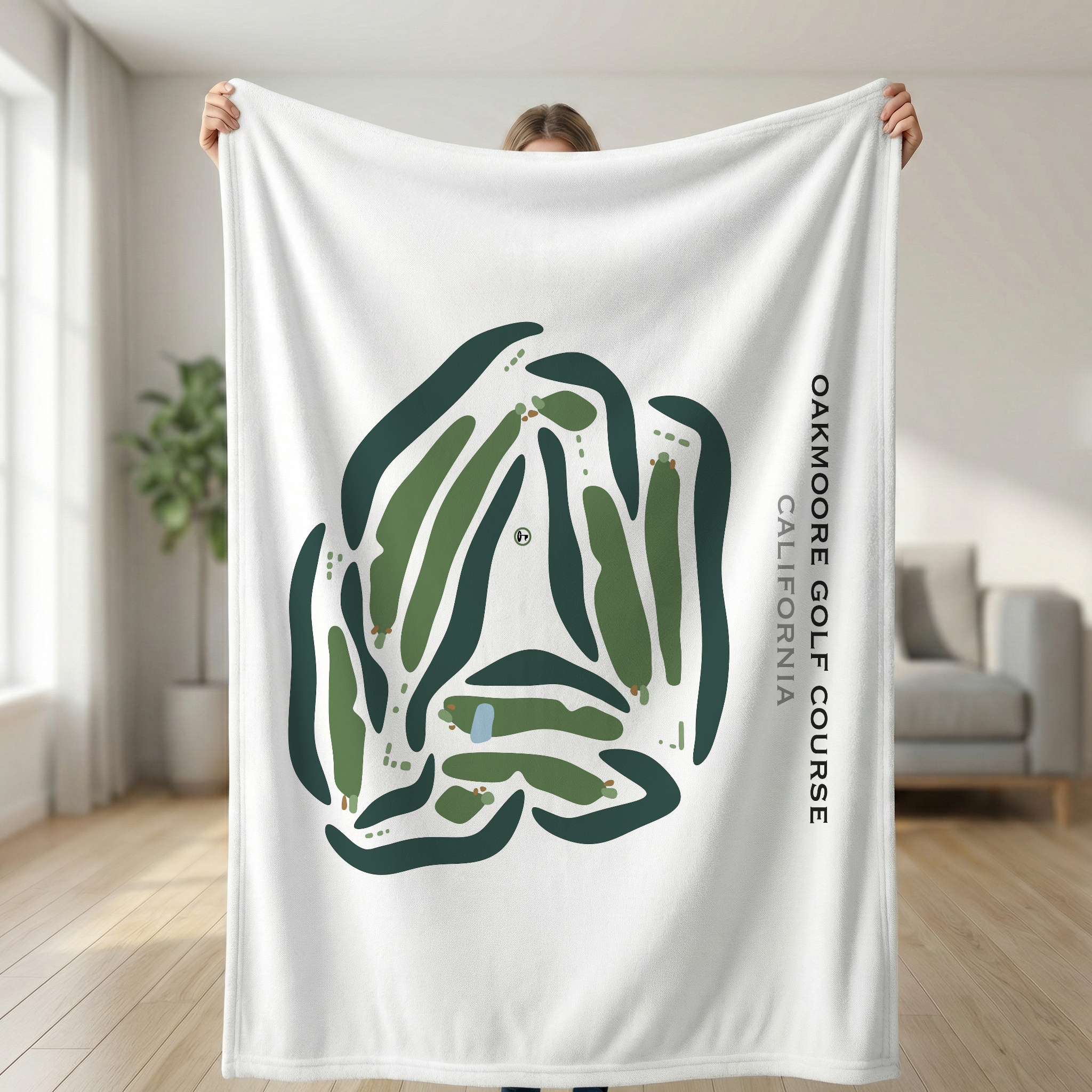 Oakmoore Golf Course, California - Printed Golf Courses