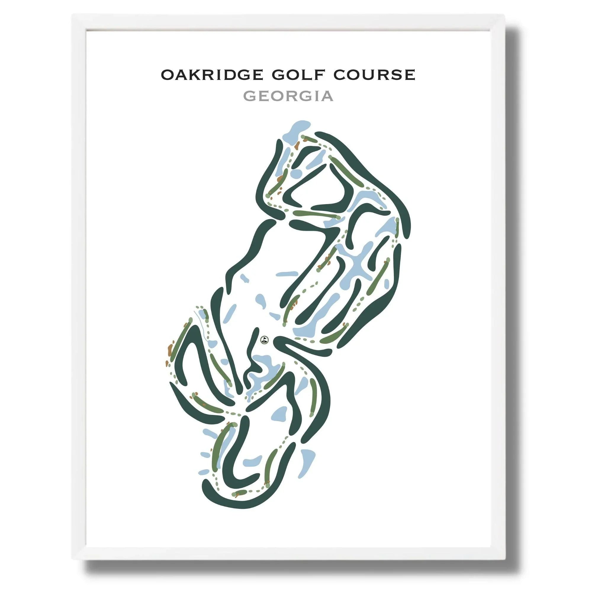 Oakridge Golf Course, Georgia - Printed Golf Courses