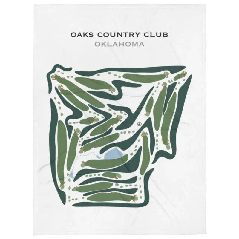 Oaks Country Club, Oklahoma - Printed Golf Courses