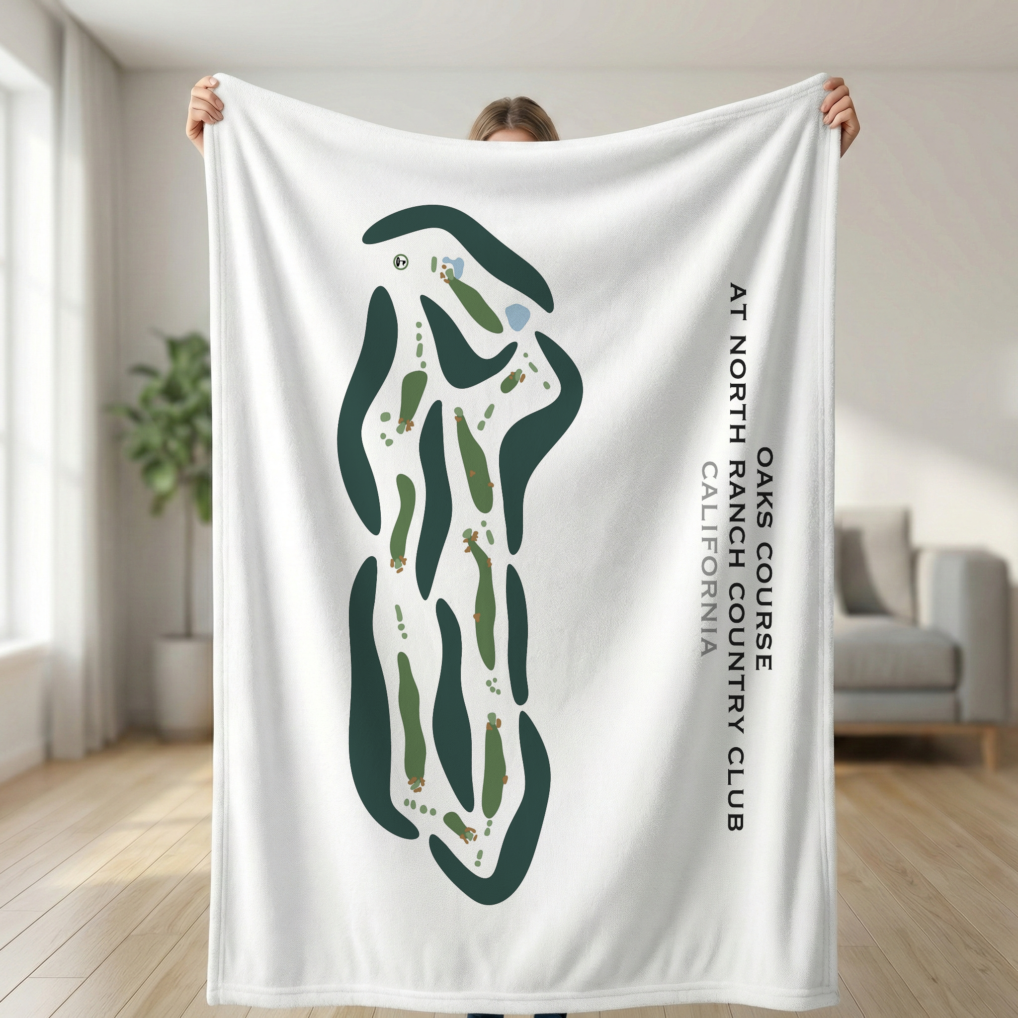 Oaks Course at North Ranch Country Club, California - Printed Golf Courses