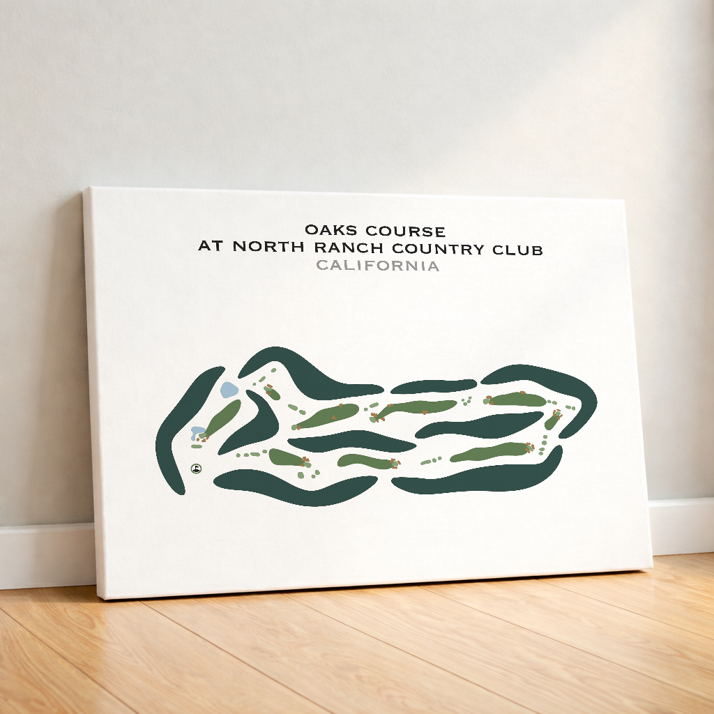 Oaks Course at North Ranch Country Club, California - Printed Golf Courses