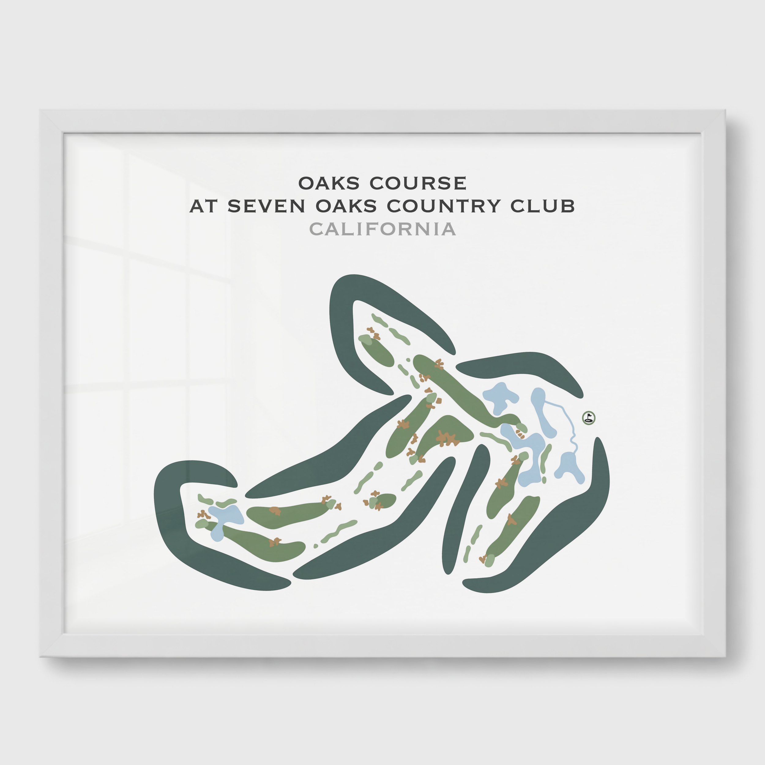 Oaks Course at Seven Oaks Country Club, California - Printed Golf Courses