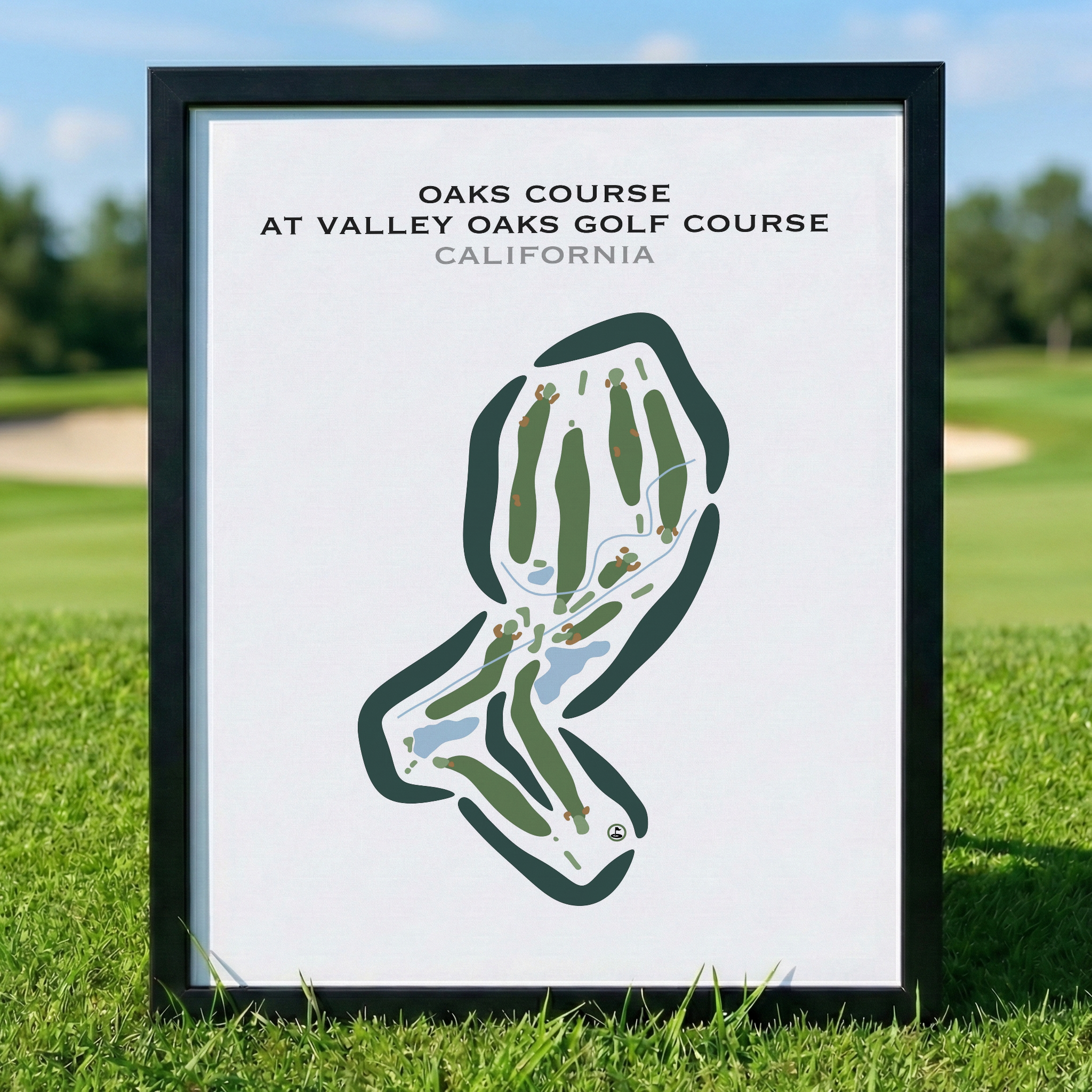 Oaks Course at Valley Oaks Golf Course, California - Printed Golf Courses