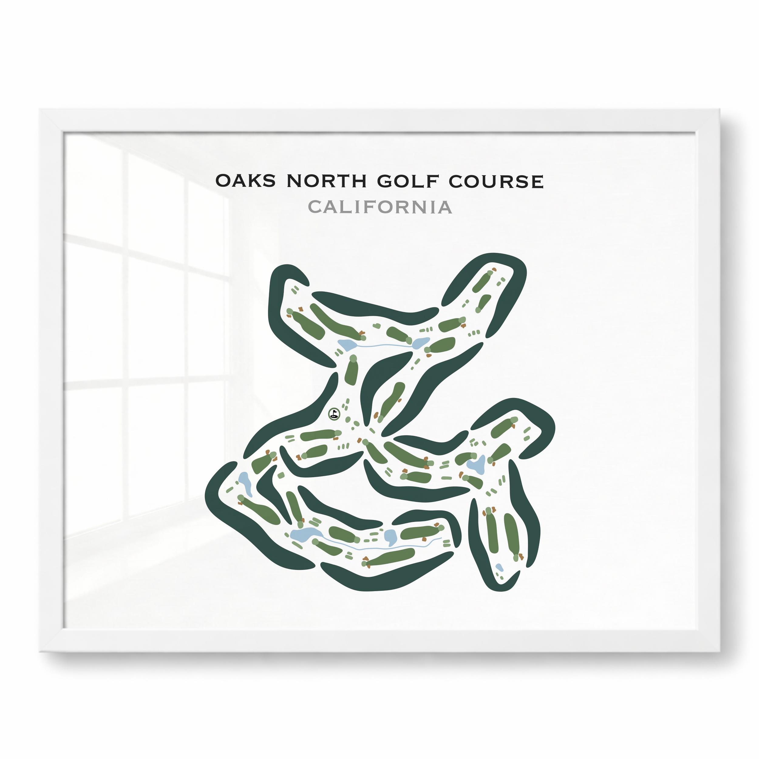 Oaks North Golf Course, California - Printed Golf Courses