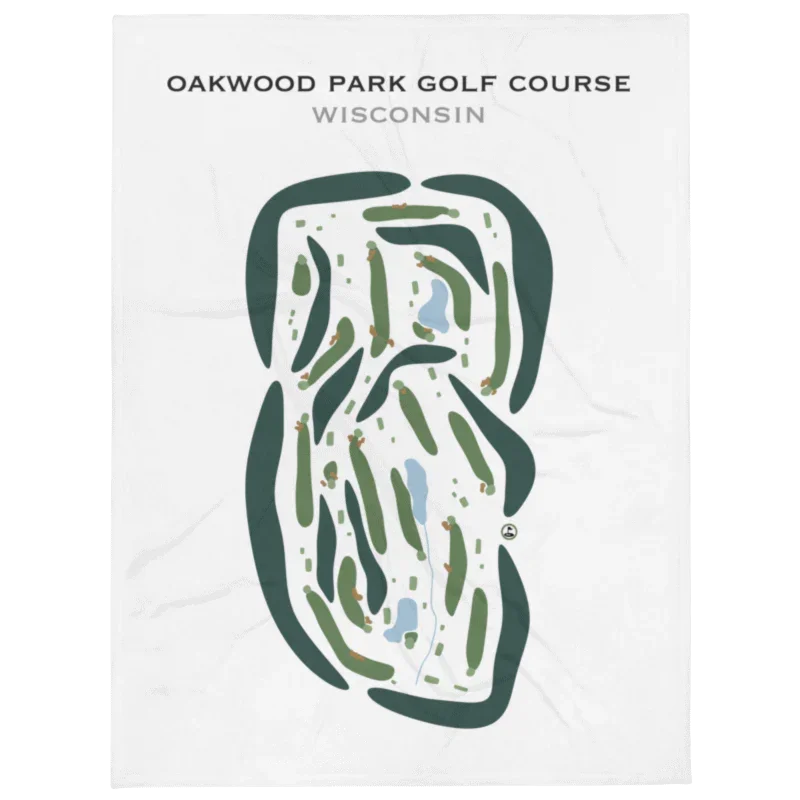 Oakwood Park Golf Course, Wisconsin - Printed Golf Courses