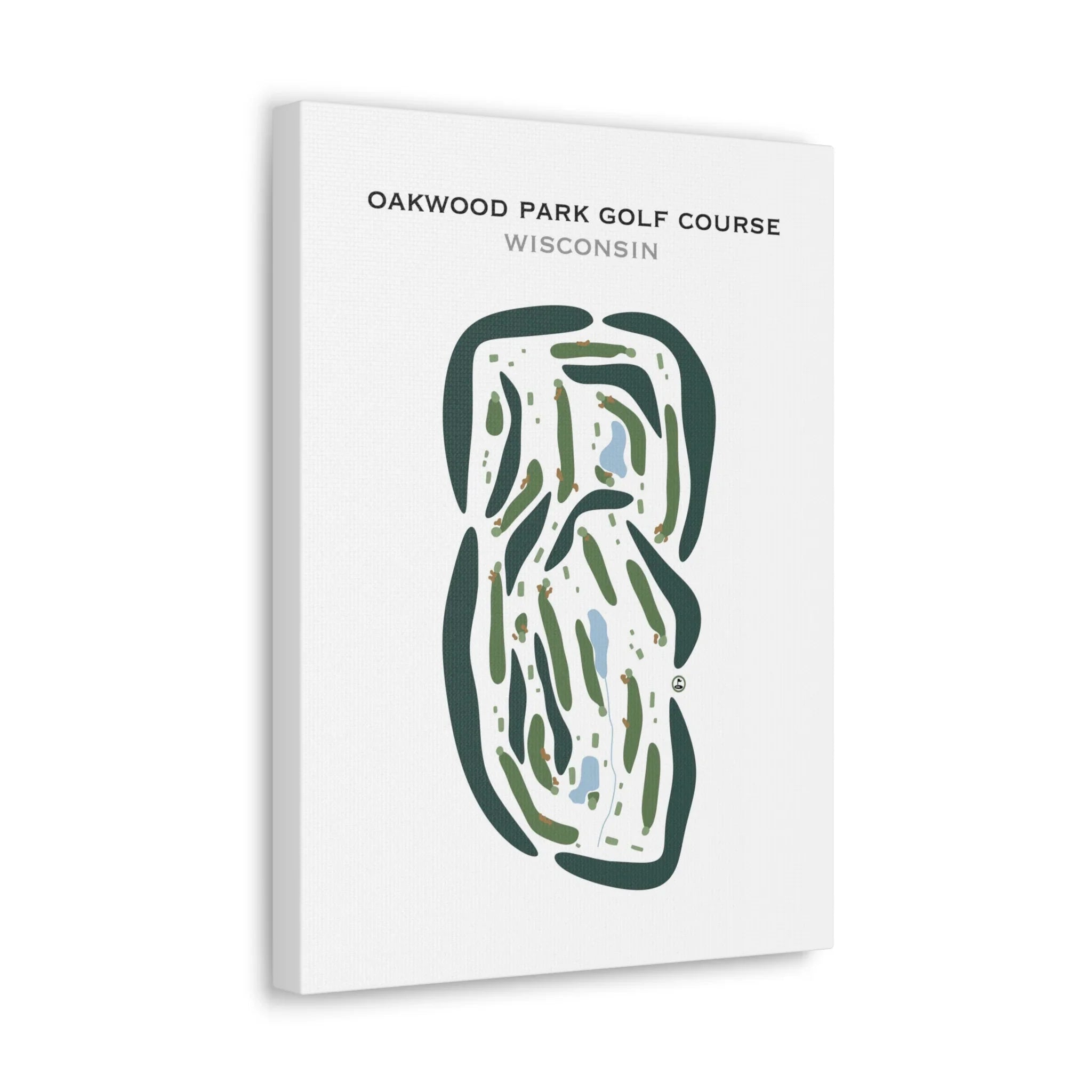 Oakwood Park Golf Course, Wisconsin - Printed Golf Courses